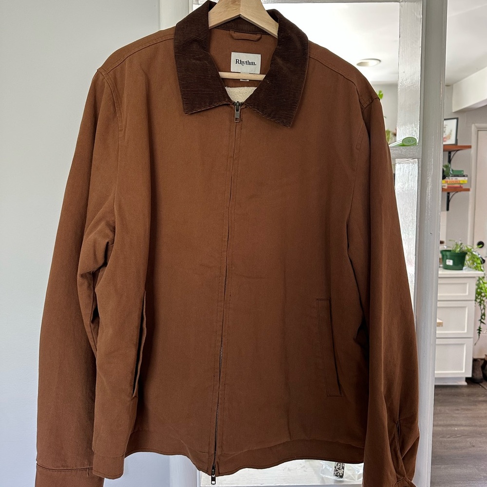 Rhythm Barn Jacket — XL — Sherpa Lined w/ Corduroy Collar